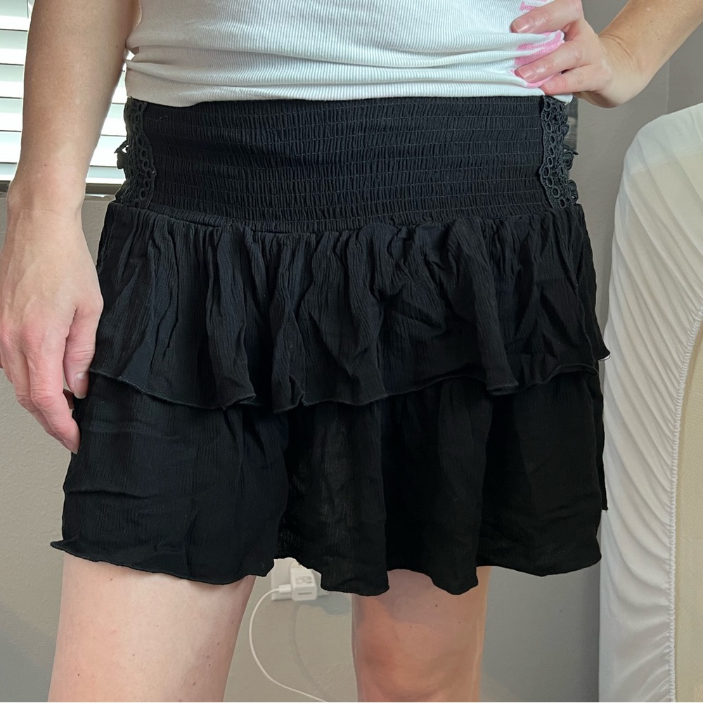 Forever 21 Black Tiered Skirt